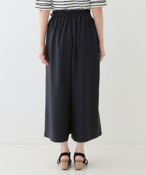 SHOO・LA・RUE / シューラルー ショート・ハーフ・半端丈パンツ | 【洗える/S-LL/アイロン掛けが楽】低身長さんにもおすすめ 麻調ガウチョパンツ | 詳細15