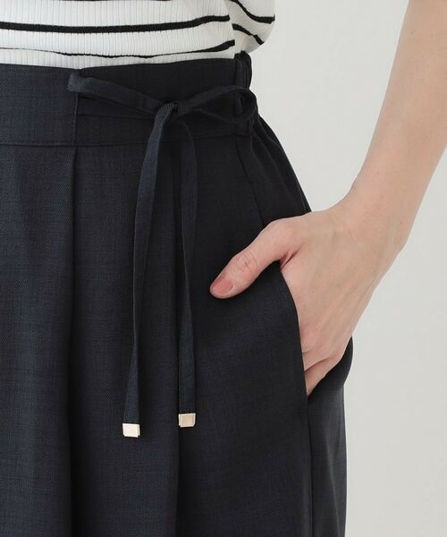 SHOO・LA・RUE / シューラルー ショート・ハーフ・半端丈パンツ | 【洗える/S-LL/アイロン掛けが楽】低身長さんにもおすすめ 麻調ガウチョパンツ | 詳細17