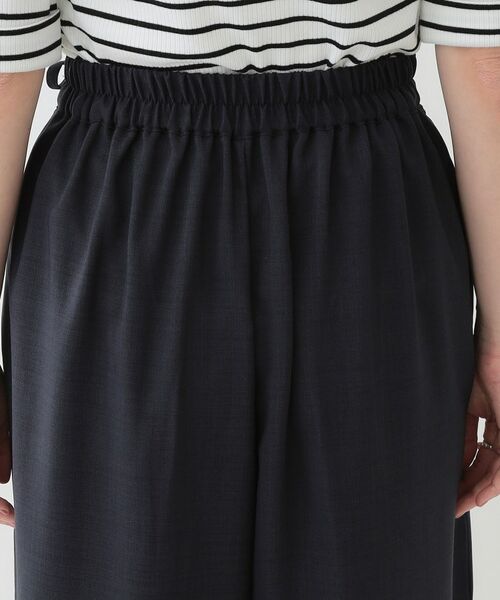 SHOO・LA・RUE / シューラルー ショート・ハーフ・半端丈パンツ | 【洗える/S-LL/アイロン掛けが楽】低身長さんにもおすすめ 麻調ガウチョパンツ | 詳細18