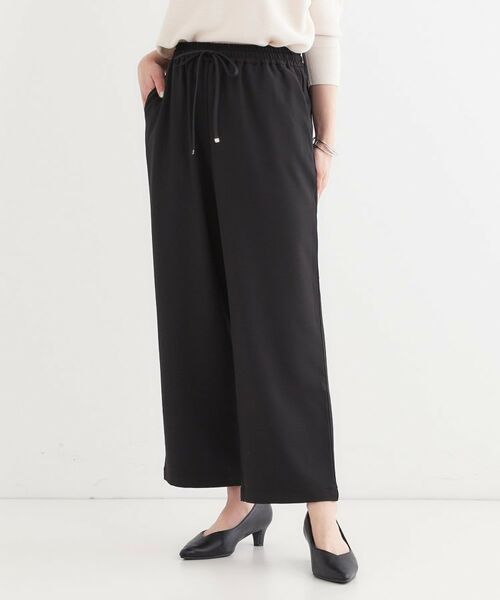 SHOO・LA・RUE / シューラルー ショート・ハーフ・半端丈パンツ | 【洗える/S-LL】ワイドイージーパンツ | 詳細1
