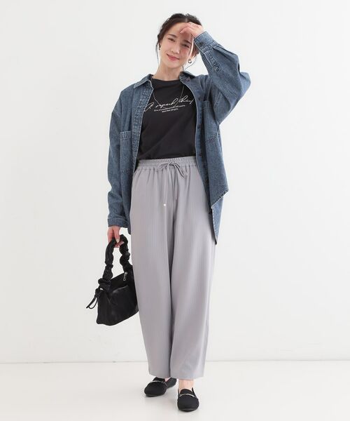 SHOO・LA・RUE / シューラルー ショート・ハーフ・半端丈パンツ | 【洗える/S-LL】ワイドイージーパンツ | 詳細11