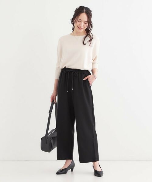 SHOO・LA・RUE / シューラルー ショート・ハーフ・半端丈パンツ | 【洗える/S-LL】ワイドイージーパンツ | 詳細3