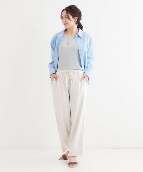 SHOO・LA・RUE / シューラルー ショート・ハーフ・半端丈パンツ | 【洗える/S-LL】ワイドイージーパンツ | 詳細7
