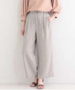 SHOO・LA・RUE / シューラルー パンツ | 【セットアップ可】麻調イージーワイドパンツ