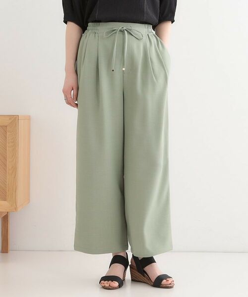 SHOO・LA・RUE / シューラルー パンツ | 【セットアップ可】麻調イージーワイドパンツ | 詳細1