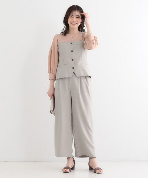 SHOO・LA・RUE / シューラルー パンツ | 【セットアップ可】麻調イージーワイドパンツ | 詳細12