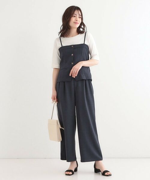SHOO・LA・RUE / シューラルー パンツ | 【セットアップ可】麻調イージーワイドパンツ | 詳細8