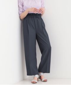 SHOO・LA・RUE / シューラルー パンツ | 【S-LL/ひんやり/吸水速乾】ウエストゴムできれい見え さらりとしたワイドパンツ