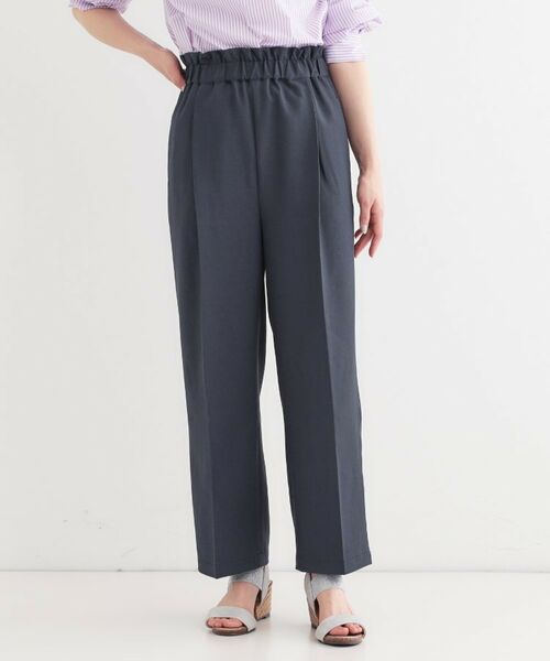 SHOO・LA・RUE / シューラルー パンツ | 【S-LL/ひんやり/吸水速乾】ウエストゴムできれい見え さらりとしたワイドパンツ | 詳細1