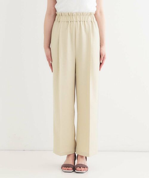 SHOO・LA・RUE / シューラルー パンツ | 【S-LL/ひんやり/吸水速乾】ウエストゴムできれい見え さらりとしたワイドパンツ | 詳細13