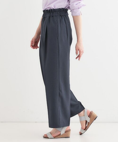 SHOO・LA・RUE / シューラルー パンツ | 【S-LL/ひんやり/吸水速乾】ウエストゴムできれい見え さらりとしたワイドパンツ | 詳細2
