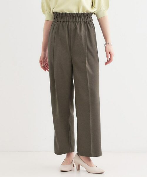 SHOO・LA・RUE / シューラルー パンツ | 【S-LL/ひんやり/吸水速乾】ウエストゴムできれい見え さらりとしたワイドパンツ | 詳細5
