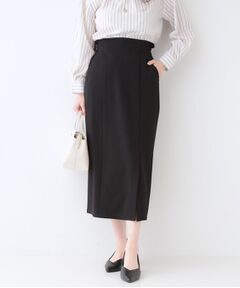 SHOO・LA・RUE / シューラルー ロング・マキシ丈スカート | 【洗える】洗濯後しわになりにくい カットジョーゼット ナロースカート