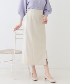 SHOO・LA・RUE / シューラルー ロング・マキシ丈スカート | 【洗える】洗濯後しわになりにくい カットジョーゼット ナロースカート