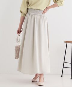 SHOO・LA・RUE / シューラルー ロング・マキシ丈スカート | 【洗える/着丈選べる】シャーリングフレアスカート