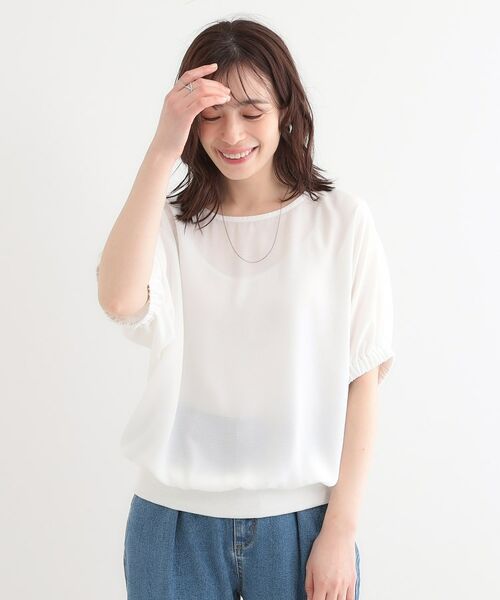 SHOO・LA・RUE / シューラルー シャツ・ブラウス | 【高レビュー/UV/ひんやり/洗濯後しわになりにくい/5分袖】さらさら ドルマントップス | 詳細13