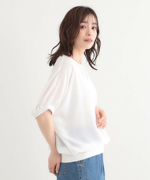 SHOO・LA・RUE / シューラルー シャツ・ブラウス | 【高レビュー/UV/ひんやり/洗濯後しわになりにくい/5分袖】さらさら ドルマントップス | 詳細14