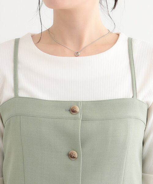 SHOO・LA・RUE / シューラルー ベスト | 【セットアップ可】コーデが華やぐ 大人の麻調キャミビスチェ | 詳細17