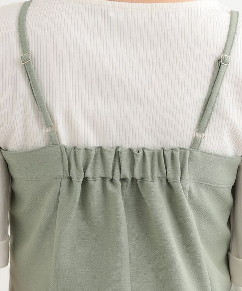 SHOO・LA・RUE / シューラルー ベスト | 【セットアップ可】コーデが華やぐ 大人の麻調キャミビスチェ | 詳細18