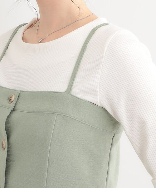 SHOO・LA・RUE / シューラルー ベスト | 【セットアップ可】コーデが華やぐ 大人の麻調キャミビスチェ | 詳細19