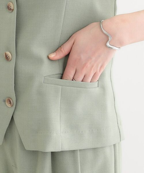 SHOO・LA・RUE / シューラルー ベスト | 【セットアップ可】コーデが華やぐ 大人の麻調キャミビスチェ | 詳細20