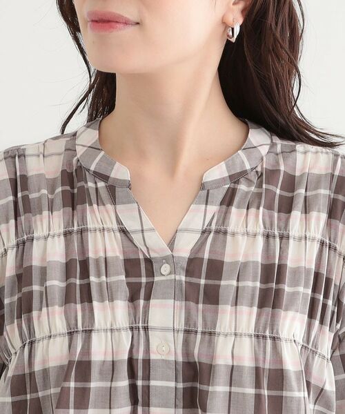 SHOO・LA・RUE / シューラルー シャツ・ブラウス | 【S-LL】チェック柄シャーリングシャツ | 詳細16