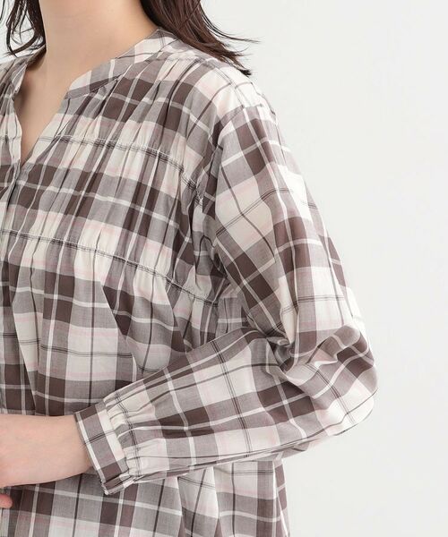 SHOO・LA・RUE / シューラルー シャツ・ブラウス | 【S-LL】チェック柄シャーリングシャツ | 詳細17