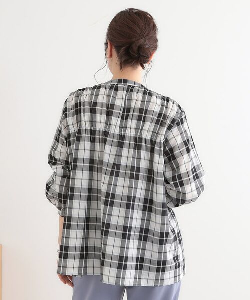 SHOO・LA・RUE / シューラルー シャツ・ブラウス | 【S-LL】チェック柄シャーリングシャツ | 詳細2