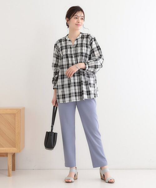 SHOO・LA・RUE / シューラルー シャツ・ブラウス | 【S-LL】チェック柄シャーリングシャツ | 詳細3