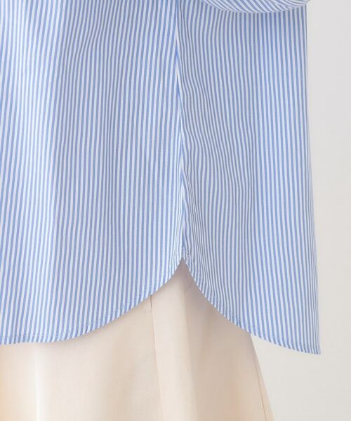 SHOO・LA・RUE / シューラルー シャツ・ブラウス | 【S-LL】お顔周りを華やかに ストライプフリルシャツ | 詳細14