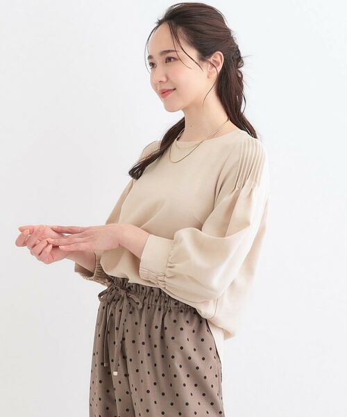 SHOO・LA・RUE / シューラルー シャツ・ブラウス | 【洗える/洗濯後しわになりにくい】無理せずキレイ 肩タックブラウス | 詳細10