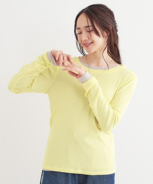 SHOO・LA・RUE / シューラルー その他トップス | 【洗える/S-LL/2点セット】1セットあると便利 シアーレイヤードロンTセット | 詳細12