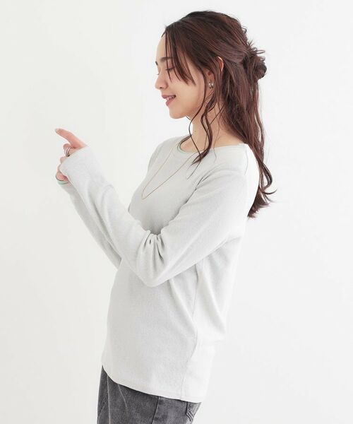 SHOO・LA・RUE / シューラルー その他トップス | 【洗える/S-LL/2点セット】1セットあると便利 シアーレイヤードロンTセット | 詳細16