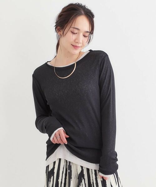 SHOO・LA・RUE / シューラルー その他トップス | 【洗える/S-LL/2点セット】1セットあると便利 シアーレイヤードロンTセット | 詳細2