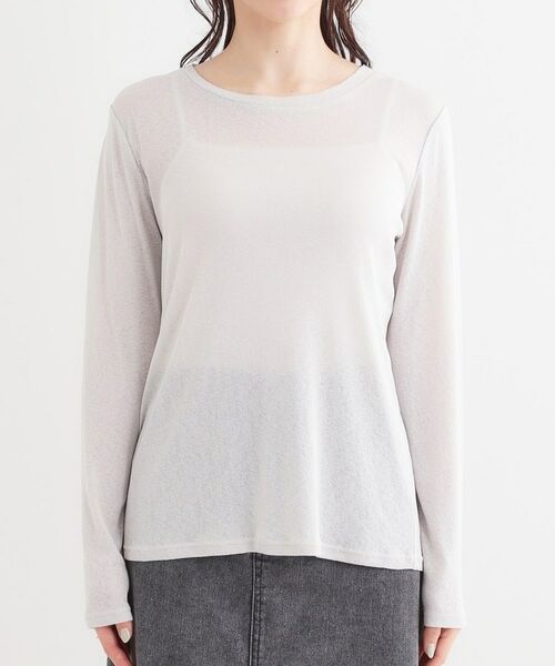 SHOO・LA・RUE / シューラルー その他トップス | 【洗える/S-LL/2点セット】1セットあると便利 シアーレイヤードロンTセット | 詳細28