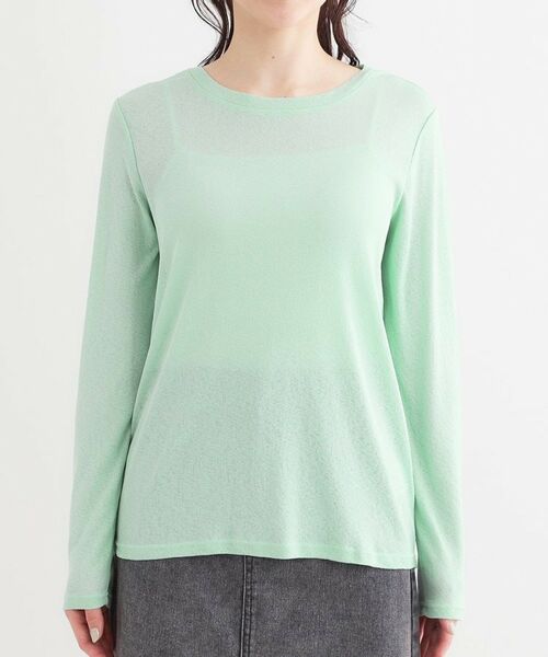 SHOO・LA・RUE / シューラルー その他トップス | 【洗える/S-LL/2点セット】1セットあると便利 シアーレイヤードロンTセット | 詳細29