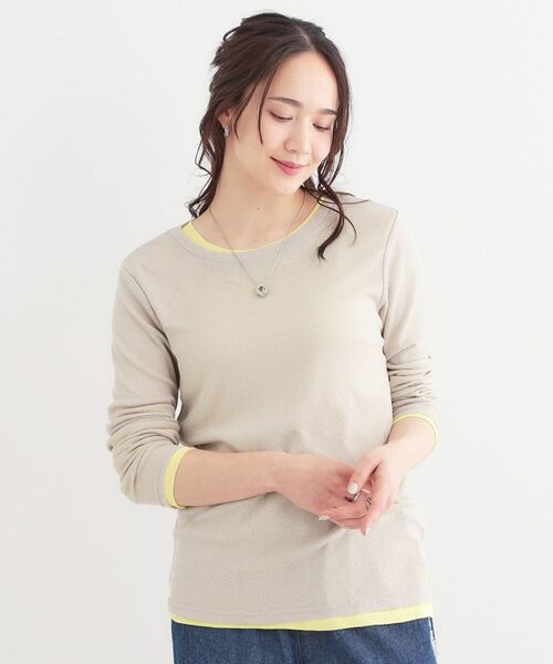 SHOO・LA・RUE / シューラルー その他トップス | 【洗える/S-LL/2点セット】1セットあると便利 シアーレイヤードロンTセット | 詳細8