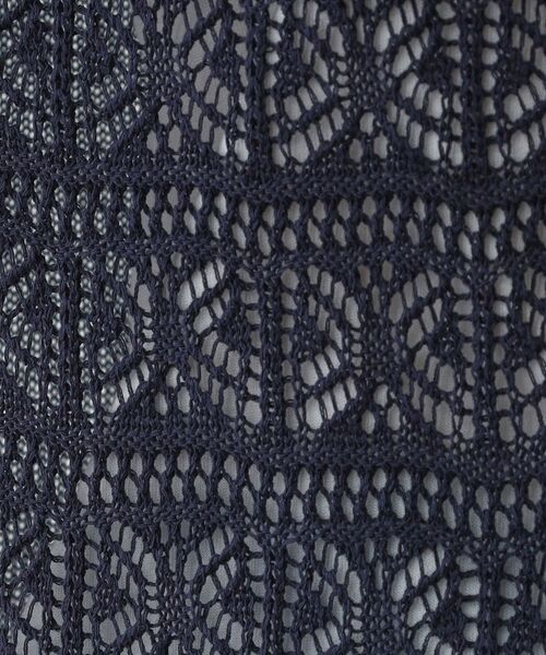 SHOO・LA・RUE / シューラルー その他トップス | 【洗える/S-LL/2点セット】着るだけでコーデが決まる 透かし柄ドルマンニット＋タンクトップ | 詳細13