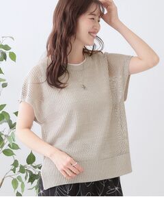 SHOO・LA・RUE / シューラルー その他トップス | 【S-LL/2点セット】大人ナチュラルな メッシュ編みニット+タンクトップ