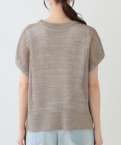 SHOO・LA・RUE / シューラルー その他トップス | 【S-LL/2点セット】大人ナチュラルな メッシュ編みニット+タンクトップ | 詳細15