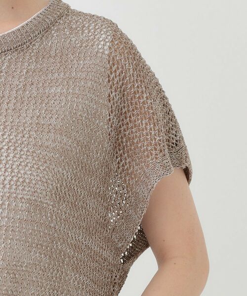 SHOO・LA・RUE / シューラルー その他トップス | 【S-LL/2点セット】大人ナチュラルな メッシュ編みニット+タンクトップ | 詳細17