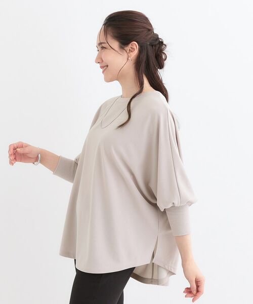 SHOO・LA・RUE / シューラルー カットソー | 【洗える/S-LL】体型カバーにも ゆるりと着られる ドルマントップス | 詳細1