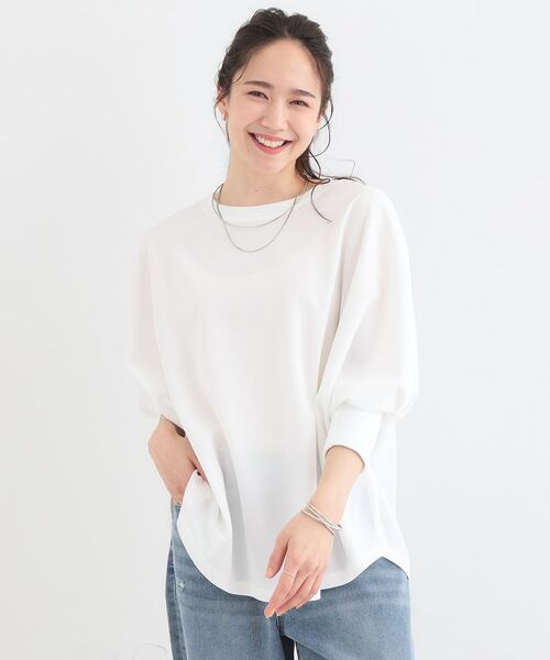 SHOO・LA・RUE / シューラルー カットソー | 【洗える/S-LL】体型カバーにも ゆるりと着られる ドルマントップス | 詳細12