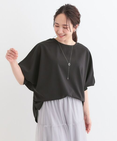 SHOO・LA・RUE / シューラルー カットソー | 【洗える/S-LL】体型カバーにも ゆるりと着られる ドルマントップス | 詳細4