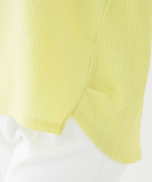 SHOO・LA・RUE / シューラルー カットソー | 【洗える/S-LL】表面感が魅力 インせず決まる 裾タック5分袖トップス | 詳細22