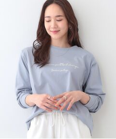 SHOO・LA・RUE / シューラルー カットソー | 【洗える/S-LL】一枚でもレイヤードでも グラフィック長袖Tシャツ