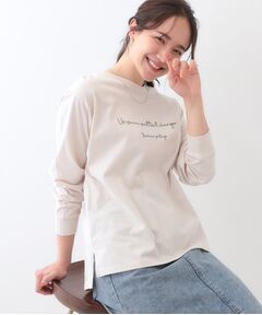 SHOO・LA・RUE / シューラルー カットソー | 【洗える/S-LL】一枚でもレイヤードでも グラフィック長袖Tシャツ