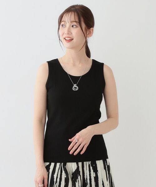 SHOO・LA・RUE / シューラルー キャミソール・チューブトップ | 【洗える/S-LL】色違いで揃えたい テレコリブタンクトップ | 詳細17