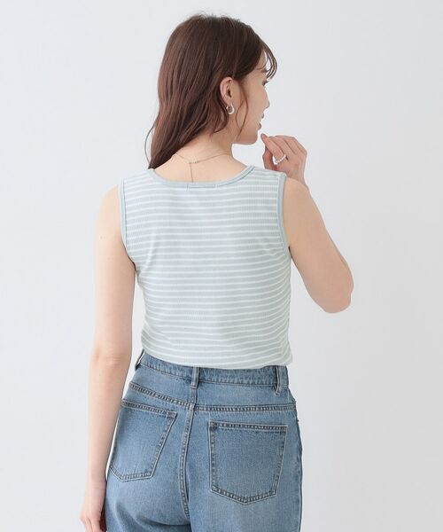 SHOO・LA・RUE / シューラルー キャミソール・チューブトップ | 【洗える/S-LL】色違いで揃えたい テレコリブタンクトップ | 詳細2