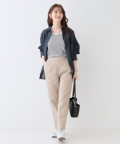 SHOO・LA・RUE / シューラルー キャミソール・チューブトップ | 【洗える/S-LL】色違いで揃えたい テレコリブタンクトップ | 詳細7